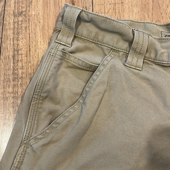 Carhartt Shorts Mens 32 Rugged Flex Relaxed Fit Canvas Cargo Work Wear tan - Picture 5 of 9